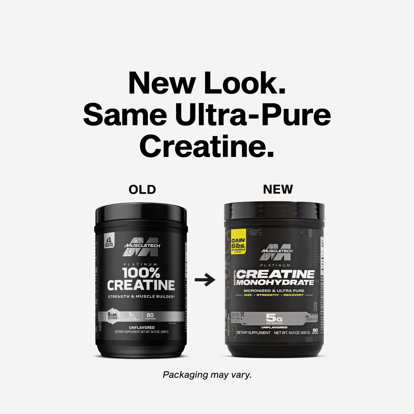 MuscleTech creatine powder nutrition facts label