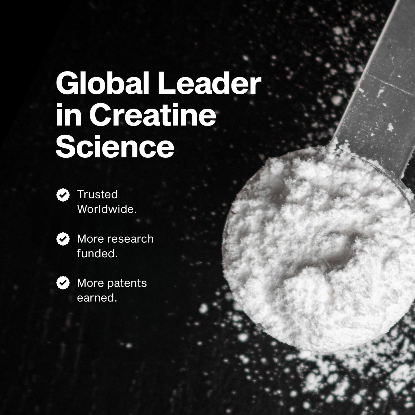 Unflavored micronized creatine powder texture
