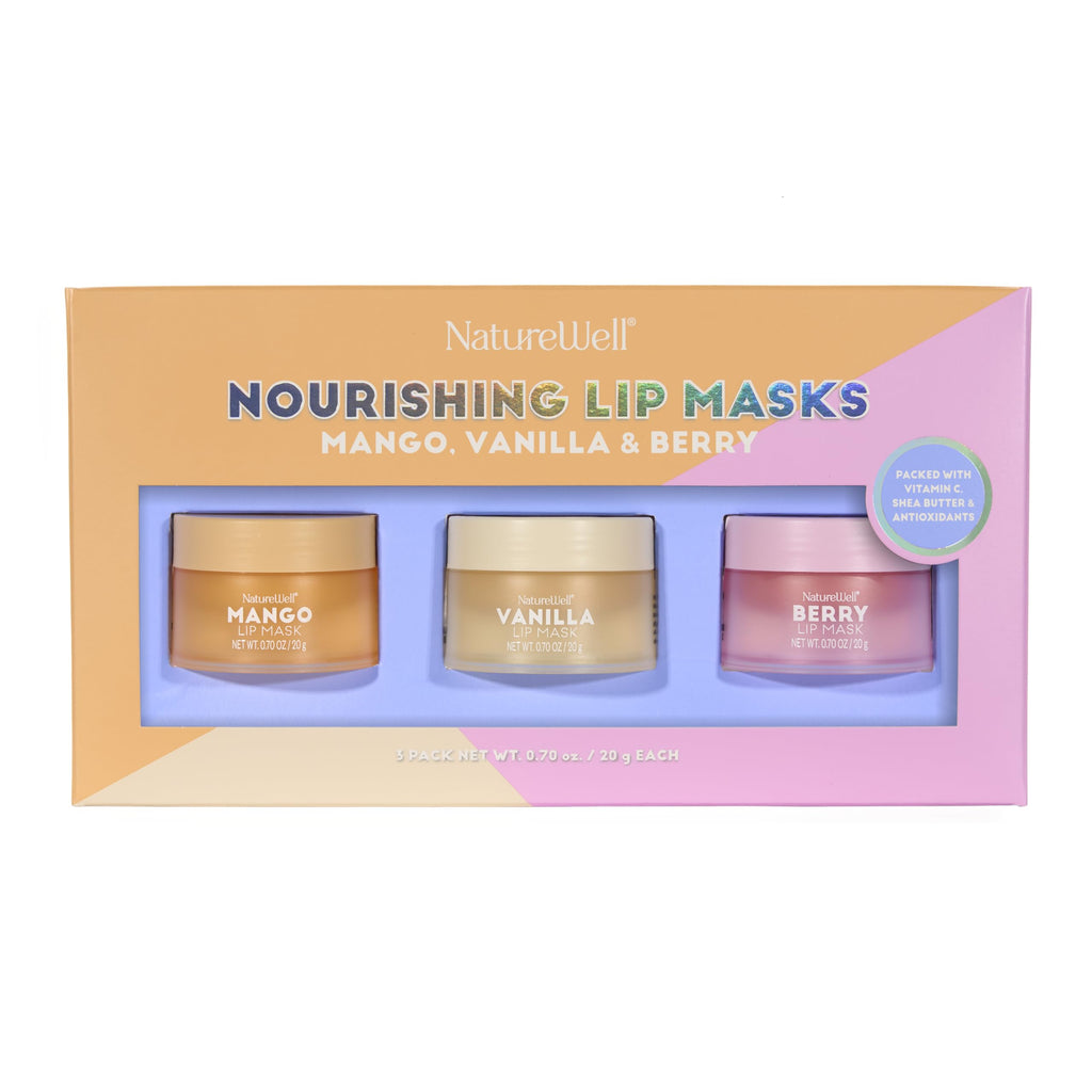 Side profile view of the Nature Well hydrating lip mask variety set