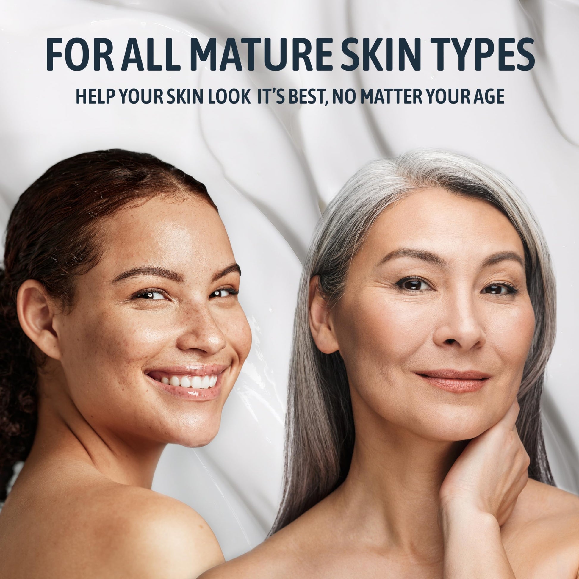 Nature Well hydrating body lotion and face cream container displayed on a clean countertop setup