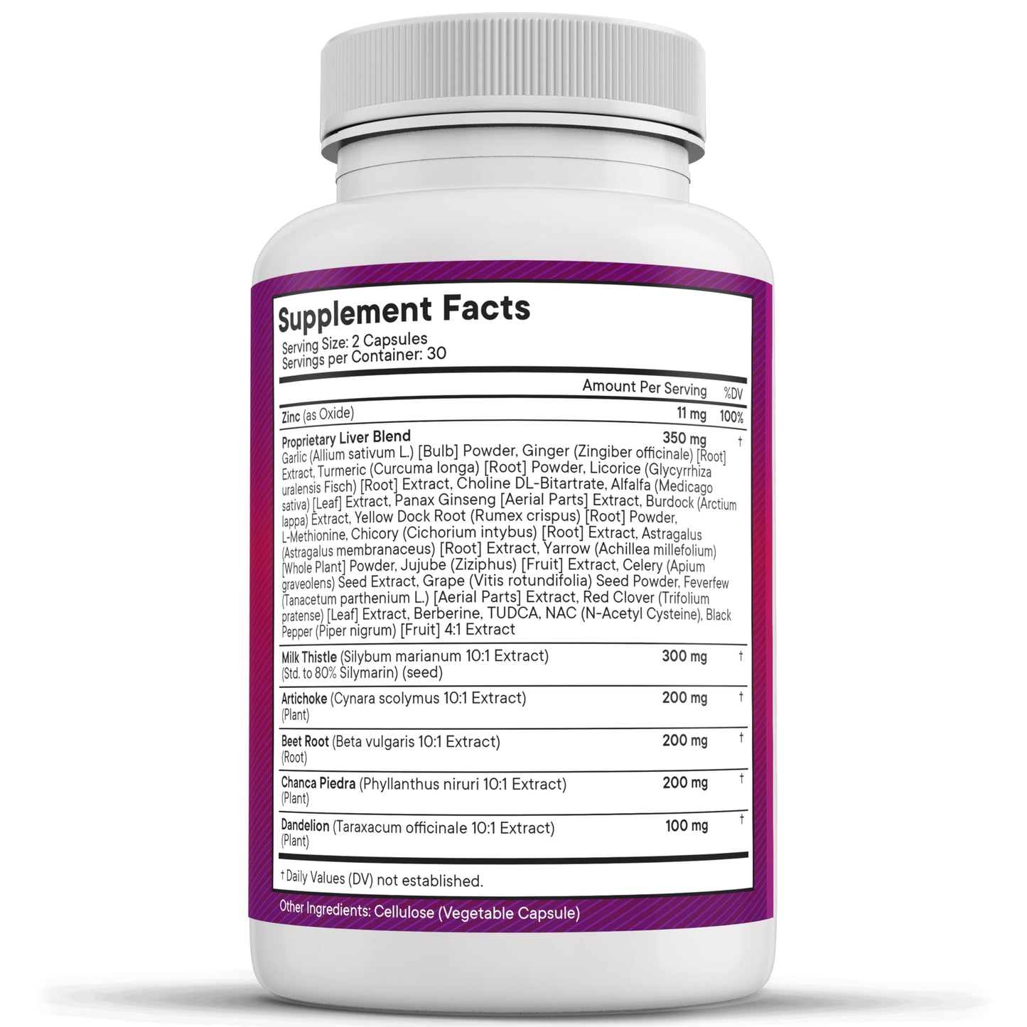 Close up of New Age wellness bottle indicating 120 count vegetarian capsules.