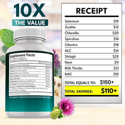 Close-up of premium vegan non-GMO capsules from NEW AGE liver cleanse and gut health wellness supplement