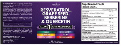 Authentic New Age healthy aging supplement container against a clean background