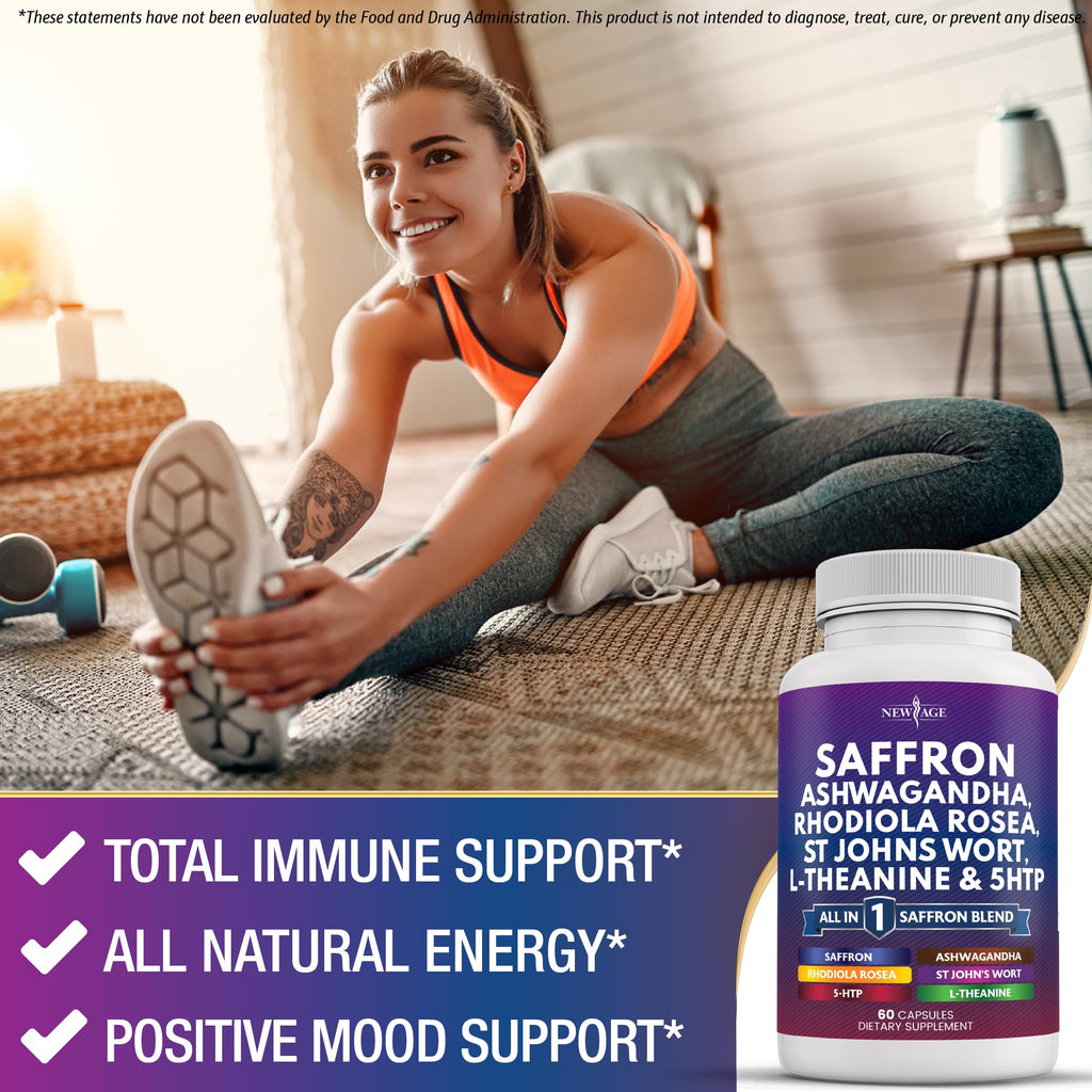 Vegan non-GMO soy-free labels on the NEW AGE wellness product packaging
