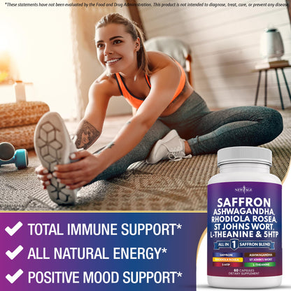 Vegan non-GMO soy-free labels on the NEW AGE wellness product packaging