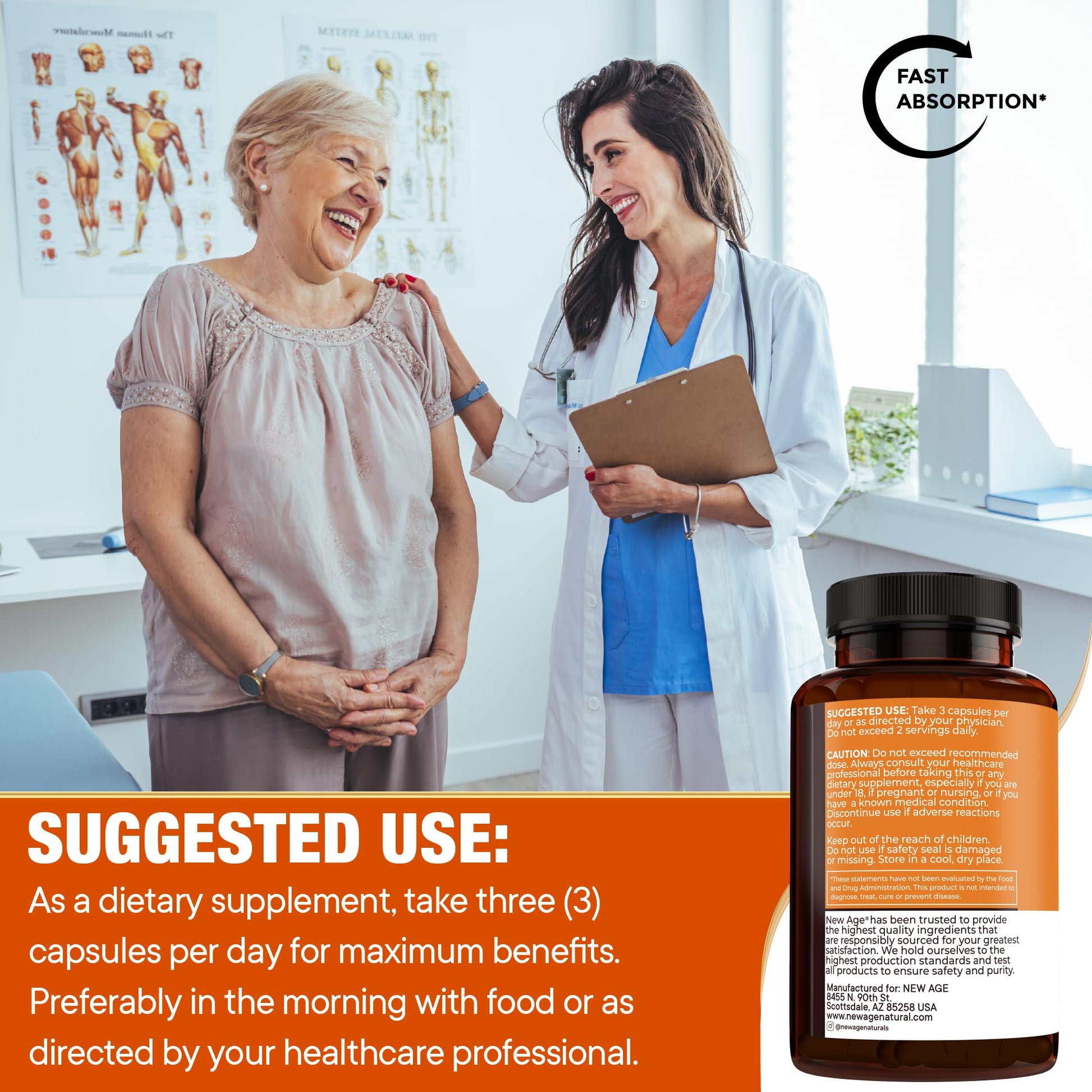 NEW AGE imported USA turmeric curcumin complex veggie capsules for antioxidant defense