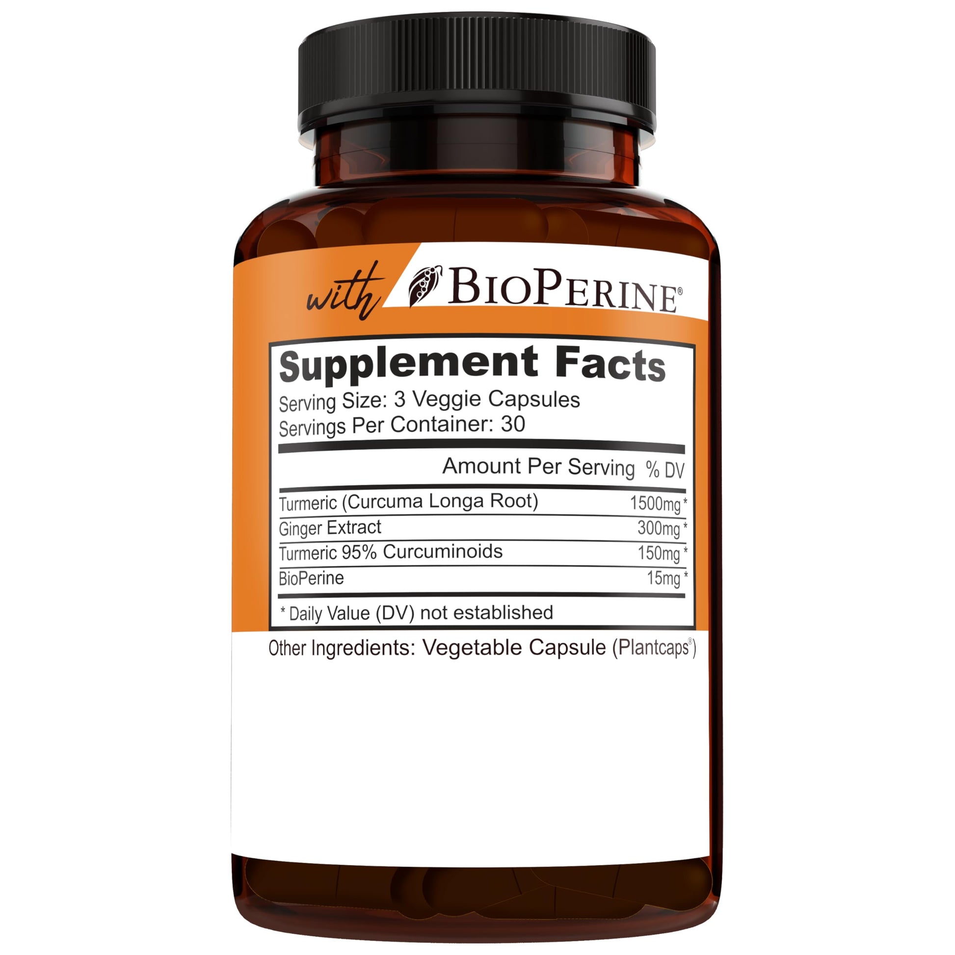NEW AGE turmeric root extract capsules with black pepper for enhanced bioavailability