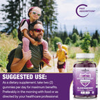 Side layout of NEW AGE chewable dietary supplements highlighting soy free and gluten free product claims