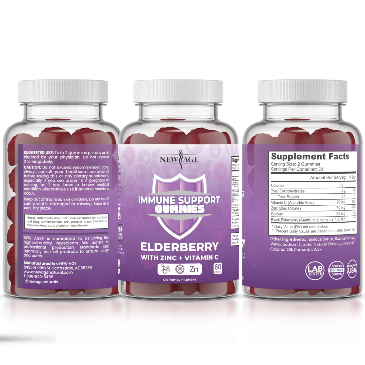 NEW AGE premium immune booster bottle showcasing authentic packaging for imported personal care collection