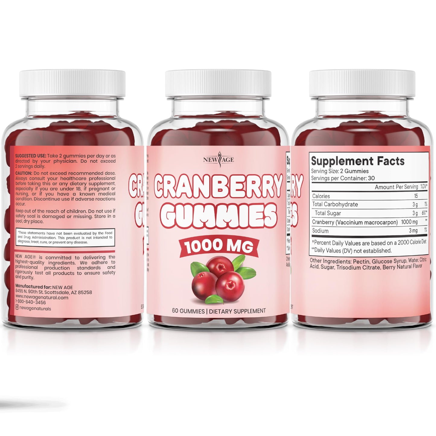 New Age Cranberry Gummies premium wellness product stack