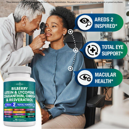 New Age eye health vitamins with lutein and zeaxanthin antioxidant blend