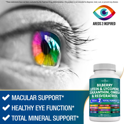 New Age imported eye health capsules for digital blue light protection