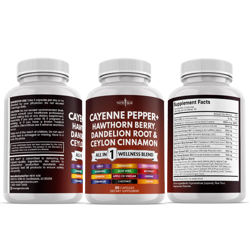 Authentic New Age dietary supplement for heart health and circulation support lifestyle shot