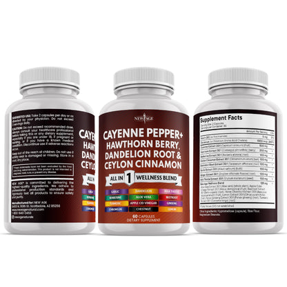 Authentic New Age dietary supplement for heart health and circulation support lifestyle shot
