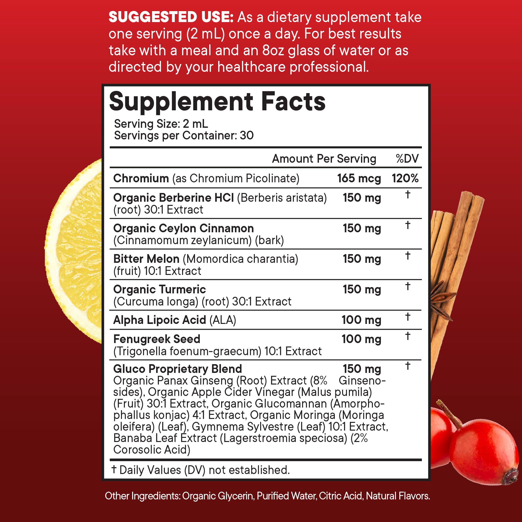 New Age metabolic support liquid supplement bottle showing ingredient list