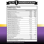 New Age multi magnesium supplement bottle nutritional facts label
