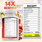 Close up of New Age 14-in-1 supplement branding