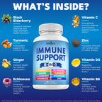 New Age immune booster label showing 1000mg Vitamin C and Zinc