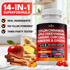 New Age Ceylon Cinnamon Turmeric capsules in a retail setting