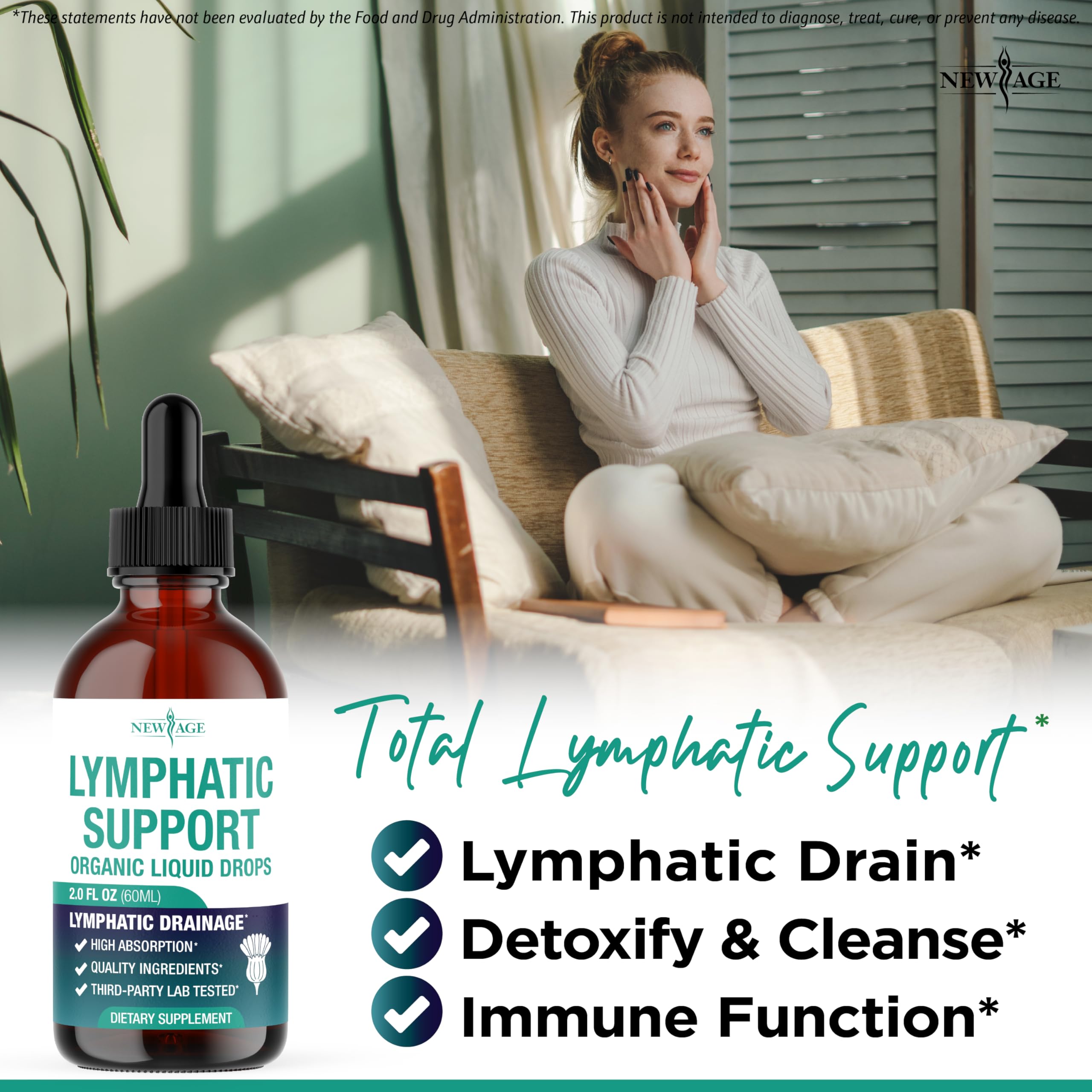 New Age lymphatic supplement two pack set