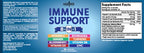 Back view of New Age 8 in 1 immune support bottle ingredients
