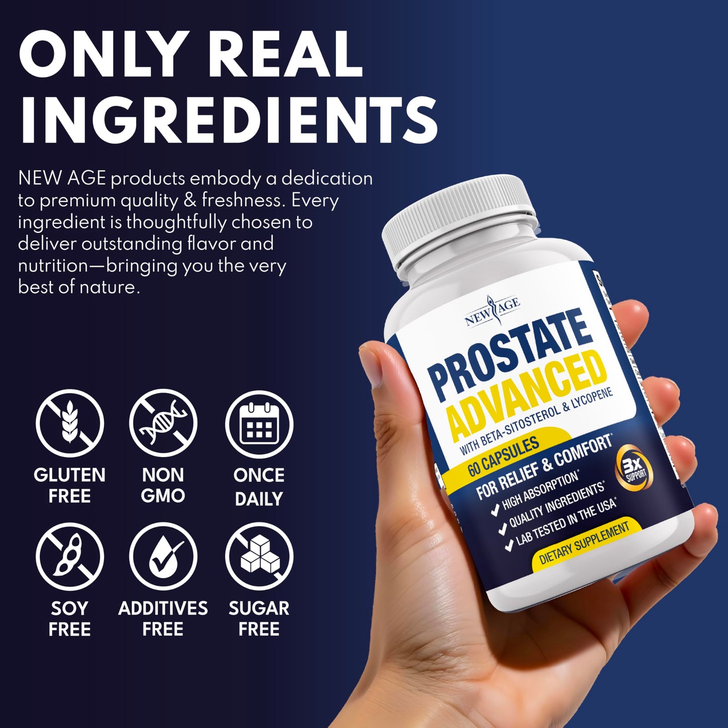 Premium dietary supplement for reducing frequent nighttime bathroom trips.