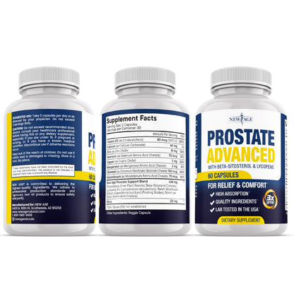 Authentic New Age prostate support formula for men sleep quality.