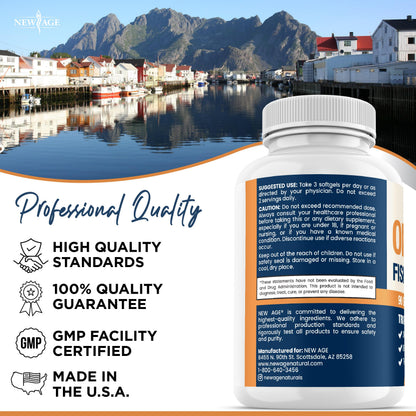 High potency essential fatty acids softgels displaying third party tested certification