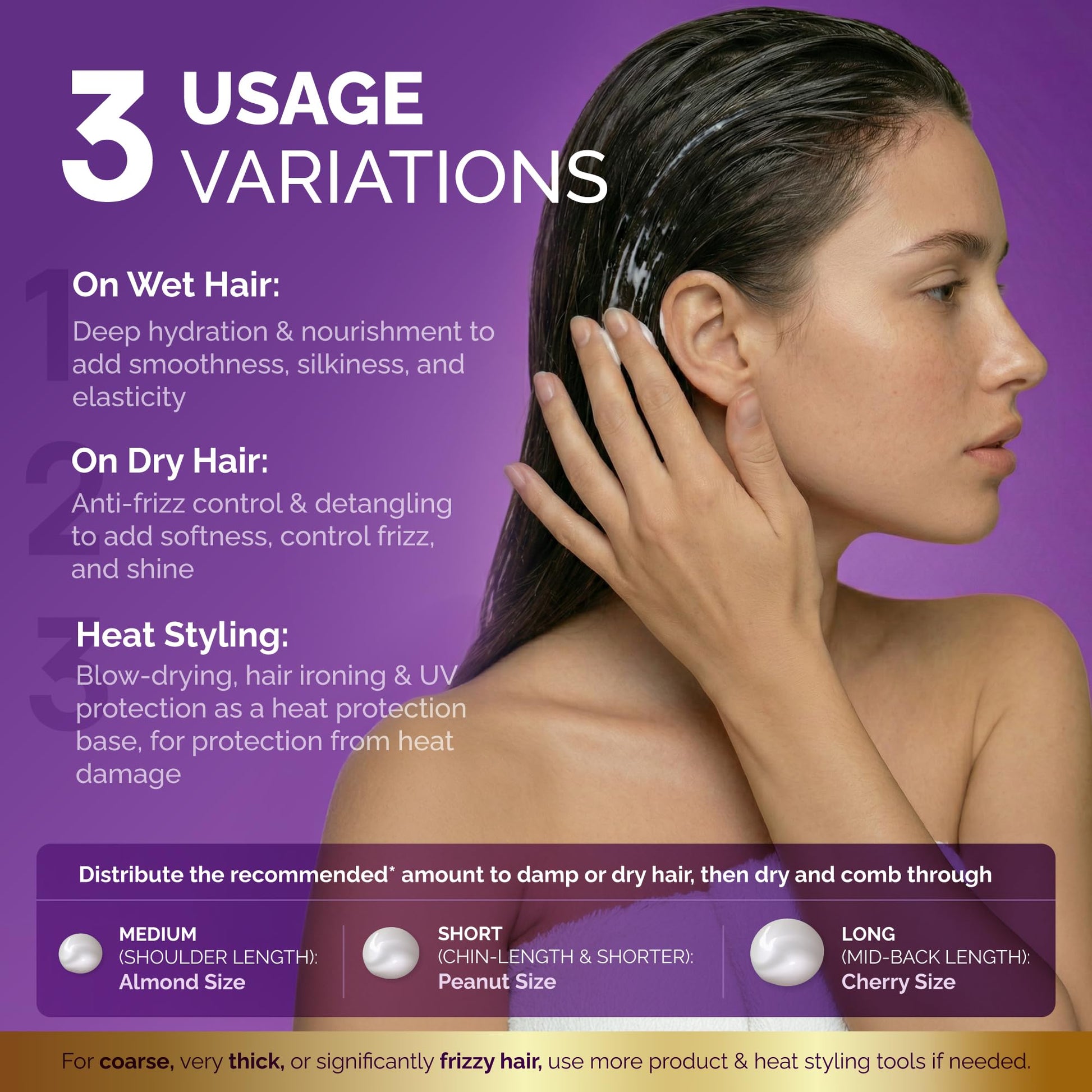 Nutraharmony lightweight hair serum back panel with full directions and ingredients