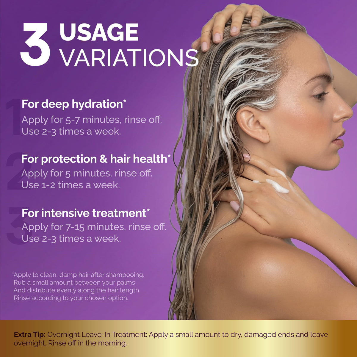 Nutraharmony USA imported moisturizing hair pack for healthy shine and softness