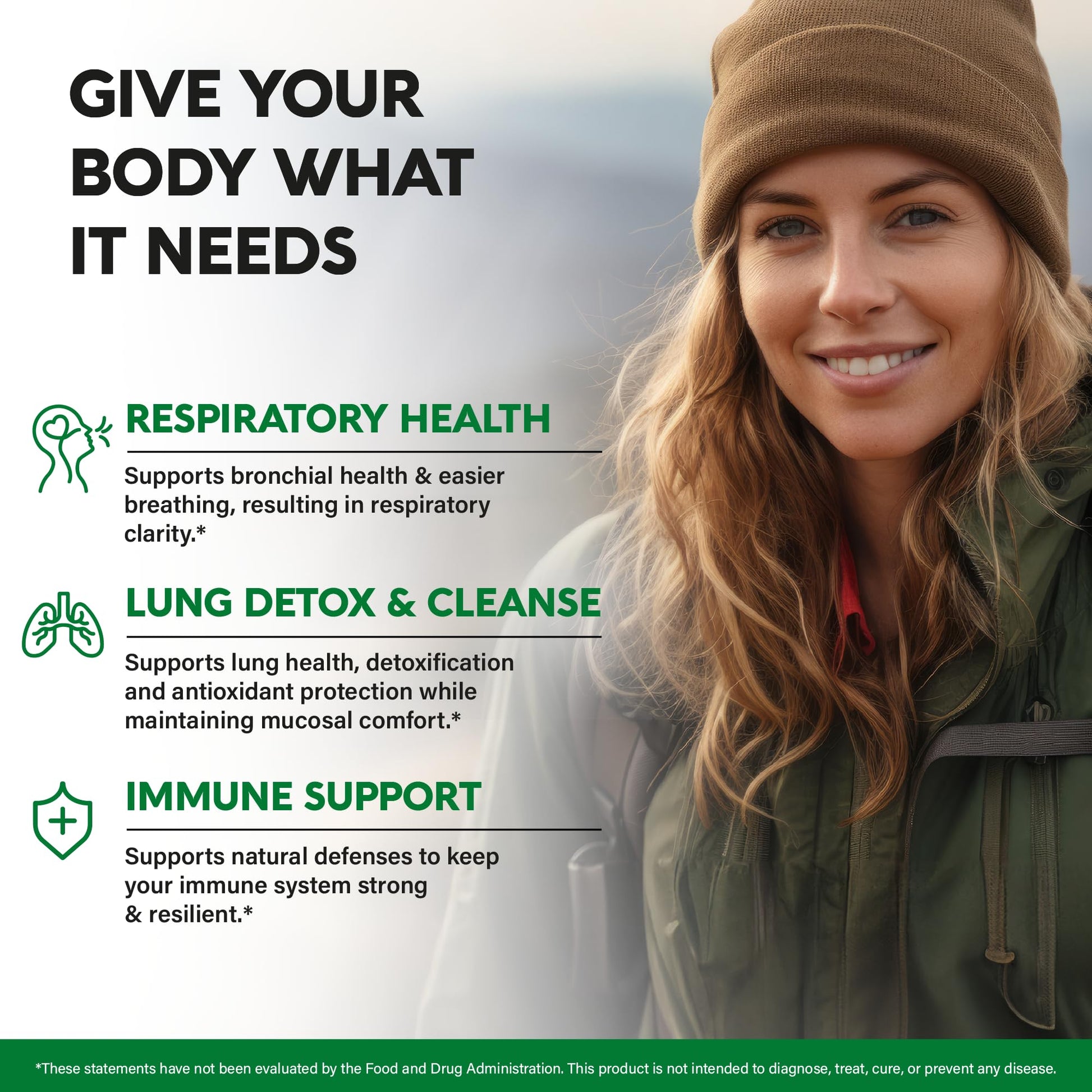 NutraHarmony 15-in-1 lung complex capsule supplement