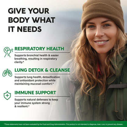 NutraHarmony 15-in-1 lung complex capsule supplement
