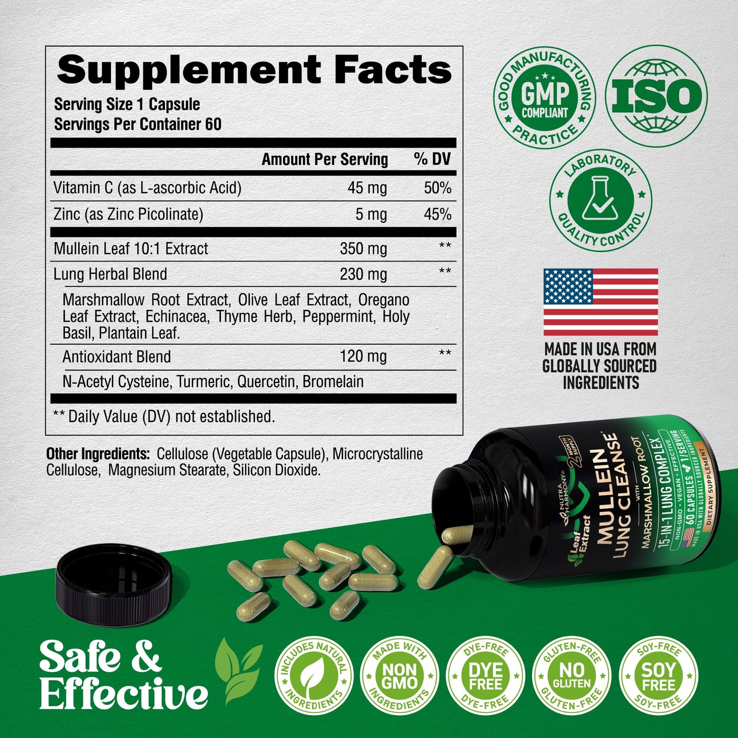 NutraHarmony dietary supplement for bronchial support