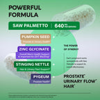 NUTRAHARMONY Saw Palmetto 120 capsules bottle showing recommended daily dosage instructions