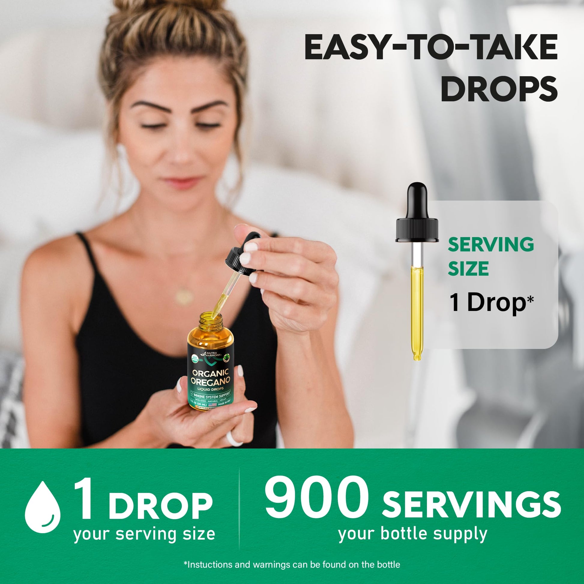 Nutraharmony oil of oregano digestive health supplement product packaging