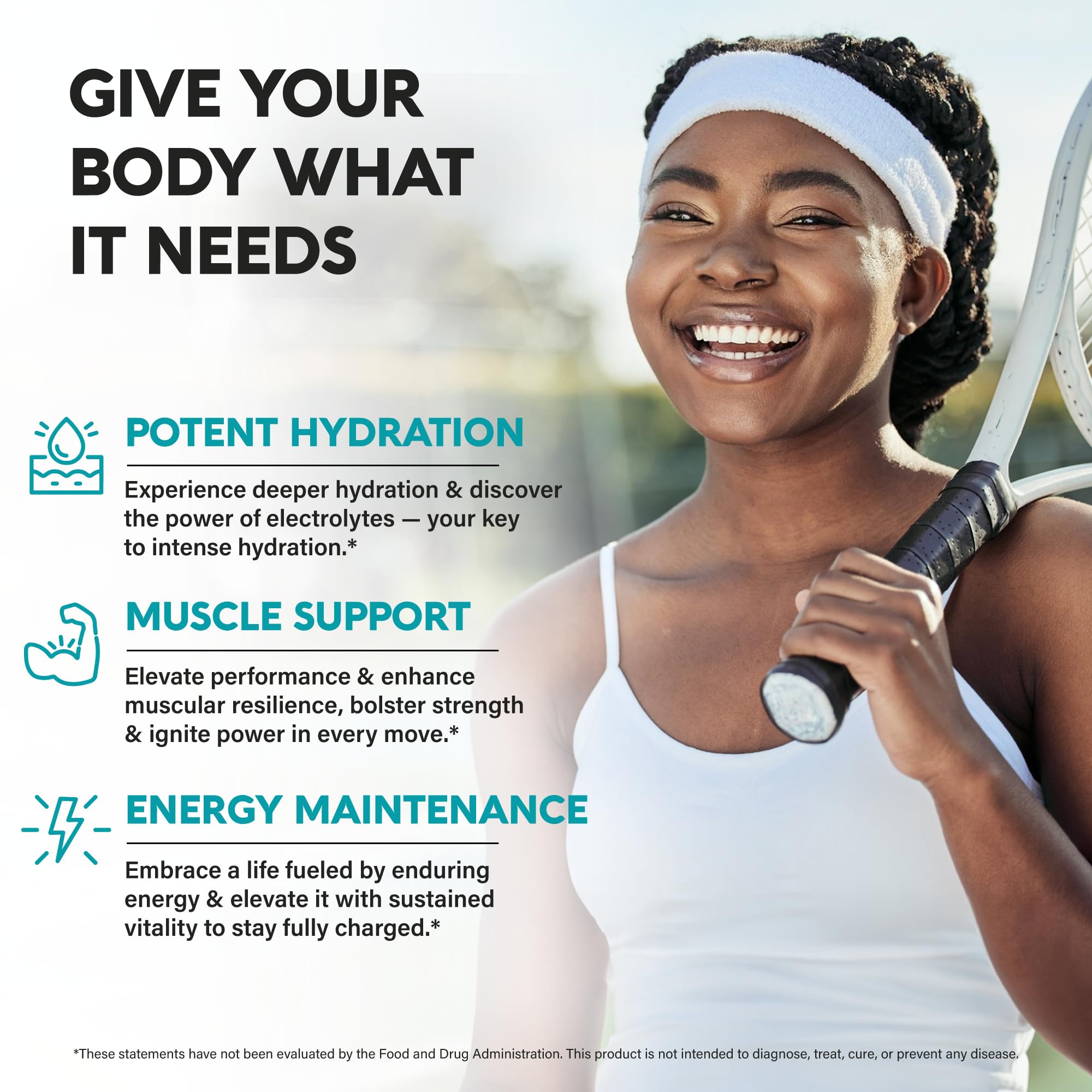Nutraharmony magnesium sodium potassium mineral tablets for workout recovery