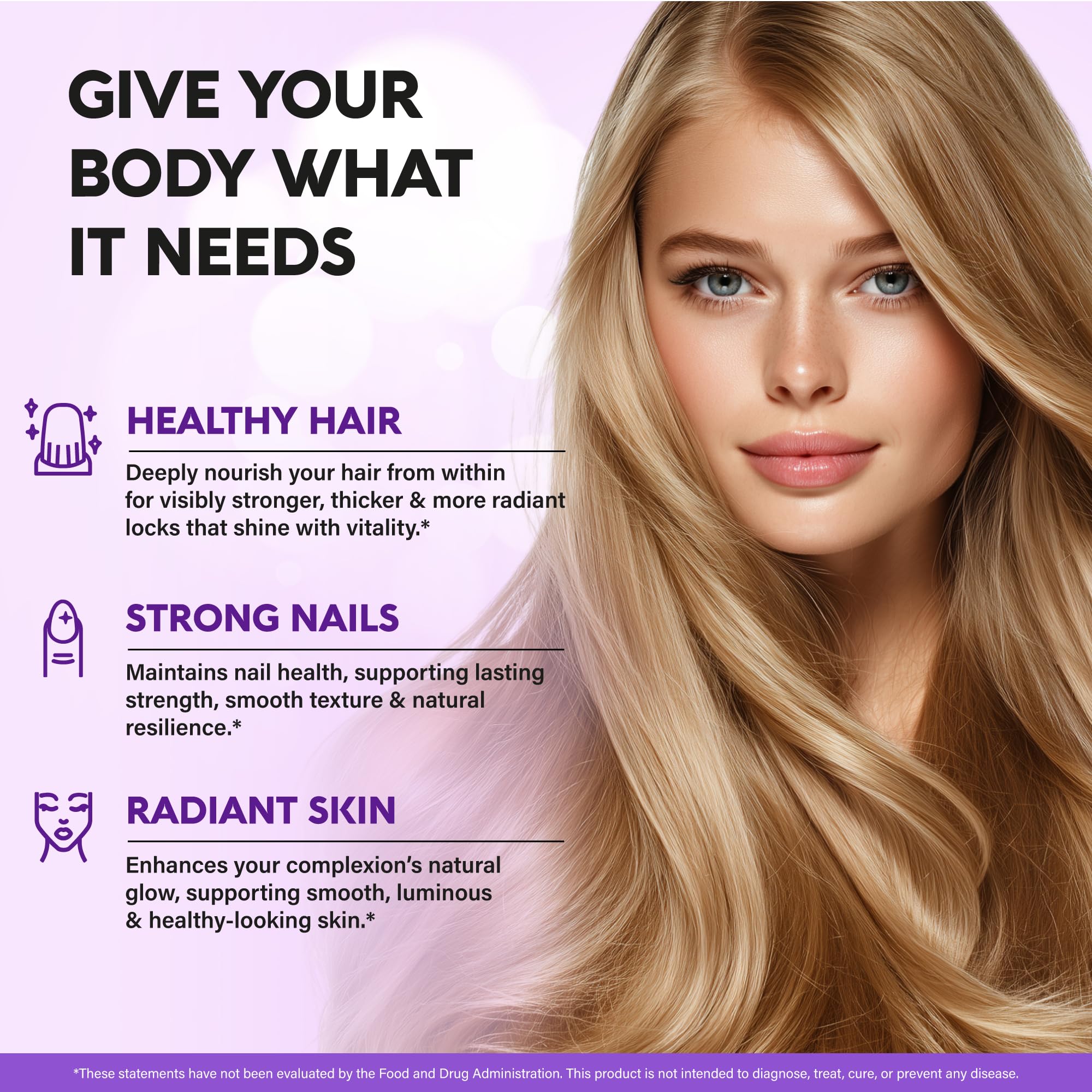 Nutraharmony pharmaceutical grade biotin supplement label details