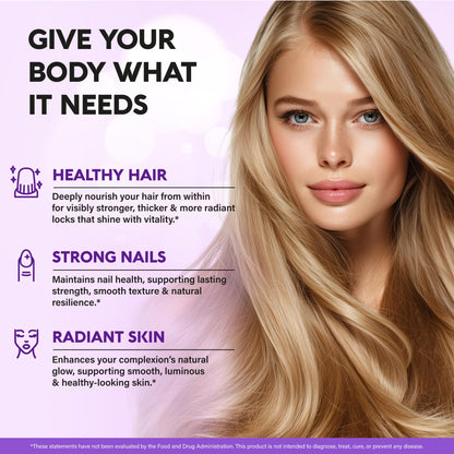 Nutraharmony pharmaceutical grade biotin supplement label details