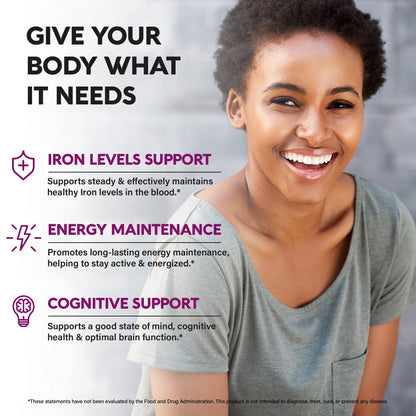Nutraharmony gentle iron capsules 7 in 1 complex lifestyle placement