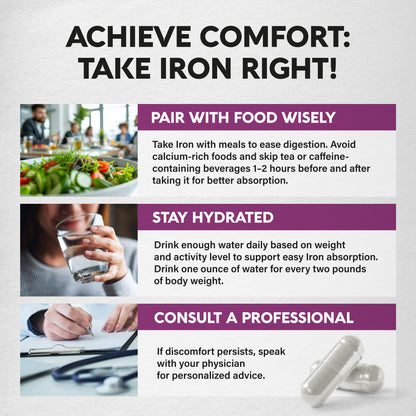 Nutraharmony high absorption iron capsules for red blood cell health
