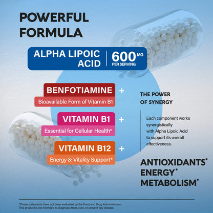 NutraHarmony extra strength alpha lipoic acid daily serving size details