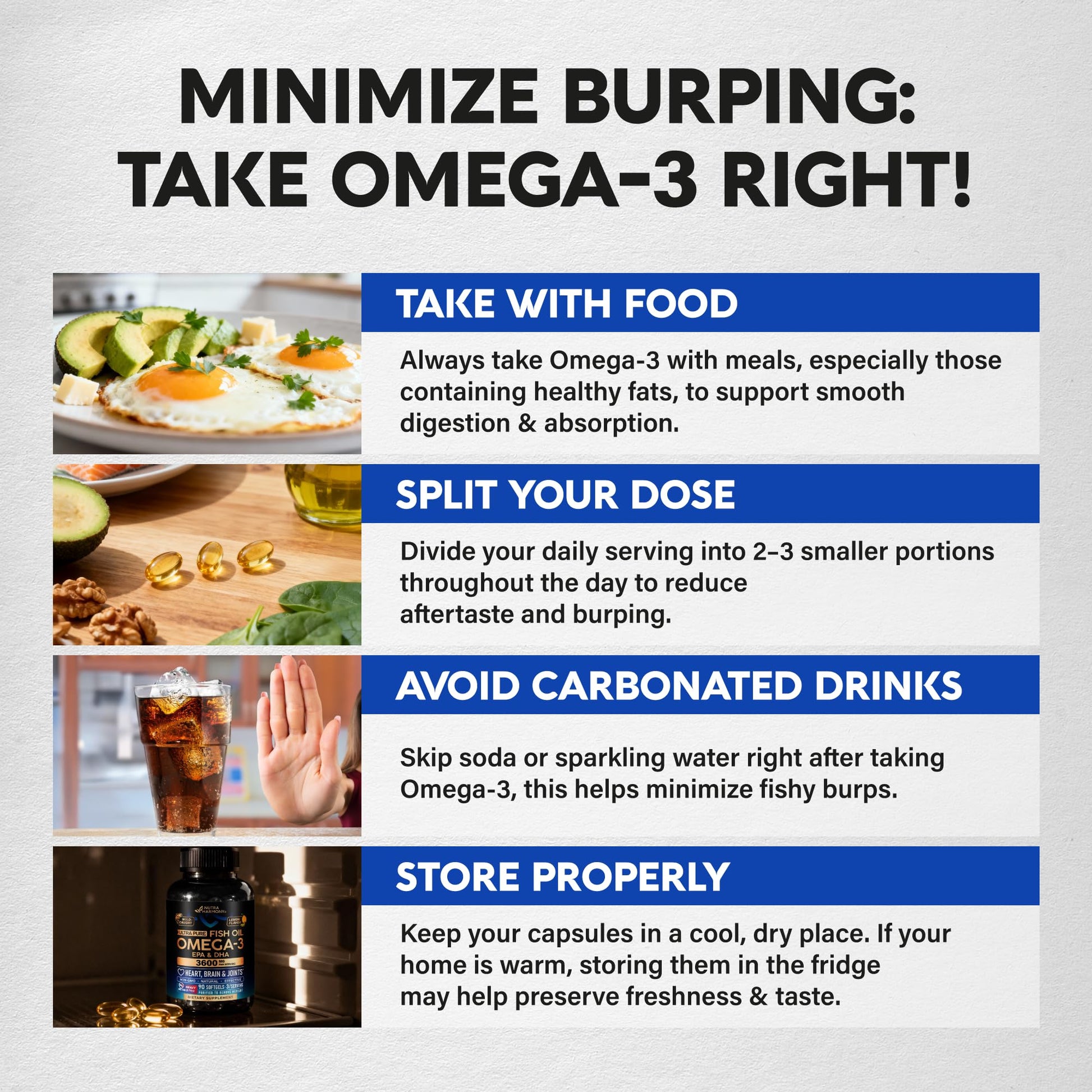 Nutraharmony Omega 3 softgels close up texture