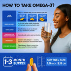Nutraharmony Omega 3 Fish Oil container angled view highlighting gold cap