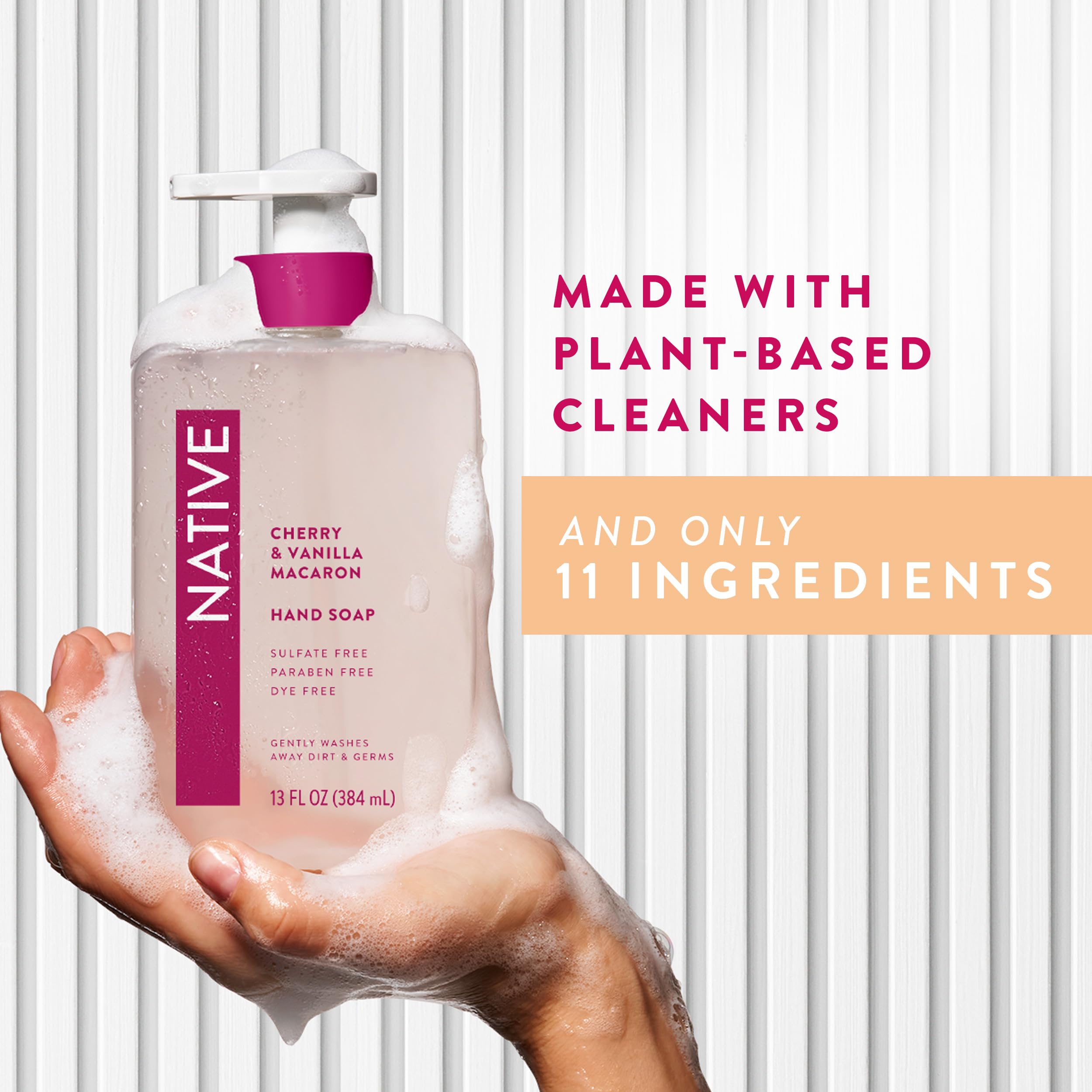 Native hand soap pump mechanism and bottle design