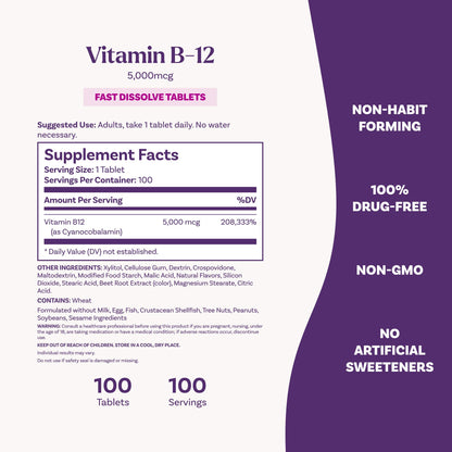 Side view of imported USA health product bottle displaying vegetarian and drug free certifications