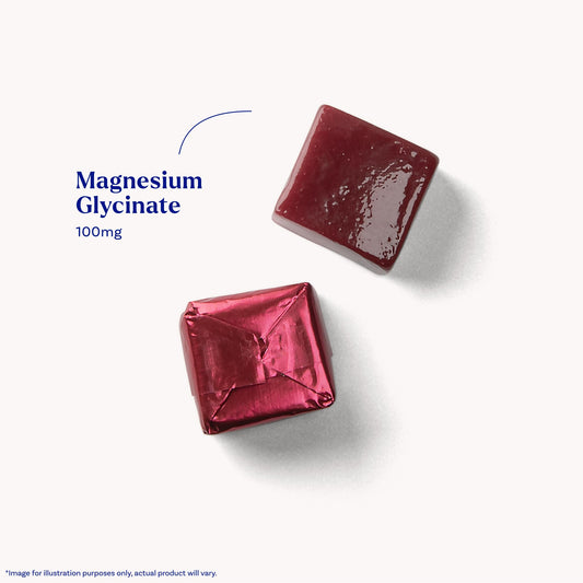 Natrol High Absorption Magnesium Glycinate soft chews packaging back label showing ingredients