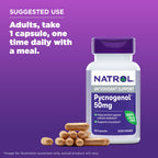 Authentic imported Natrol Pycnogenol product packaging