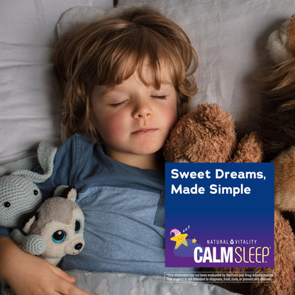 Natural Vitality Kids Calm Sleep Melatonin premium packaging imported sleep support for children
