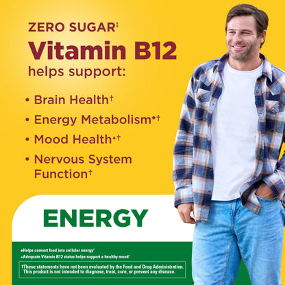 Raspberry flavored Nature Made energy gummies in 110 count bottle