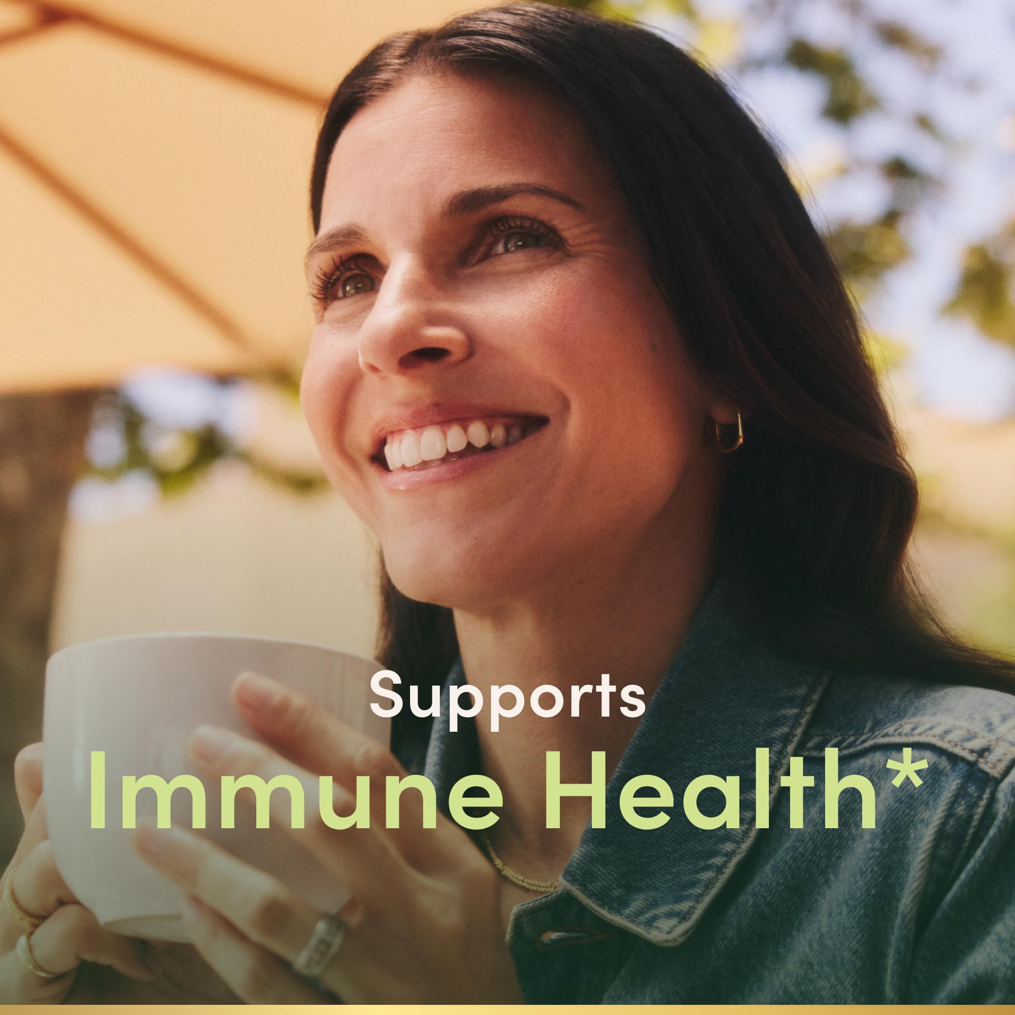 Nature's Bounty Vitamin C and Zinc supplement nutritional facts and ingredient label close view.